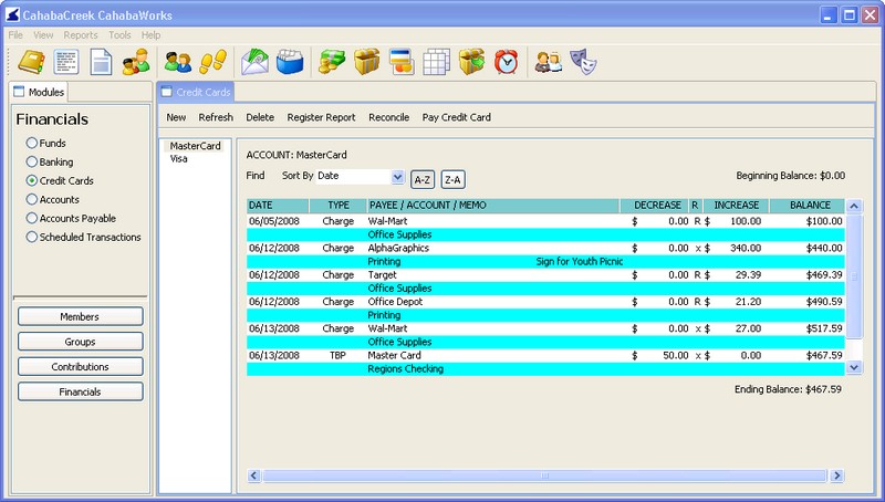 Credit Card Tracking